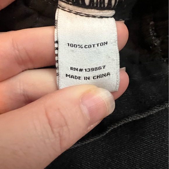 Princess Polly Black Xena Crossover Denim shorts - Size 10 - Picture 5 of 8